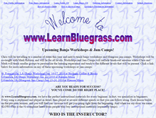 Tablet Screenshot of learnbluegrass.com